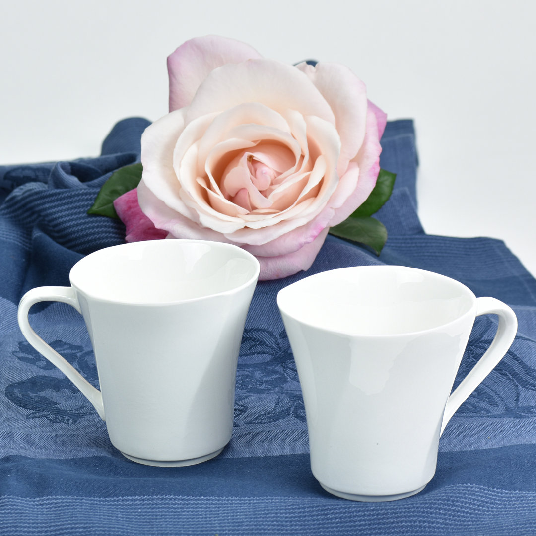 Pontus Porcelain Coffee Mug (Set of 6) Charlton Home®