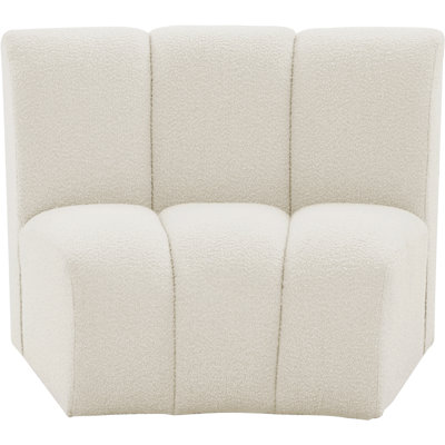 Izen 43" W Boucle Fabric Modular Chair