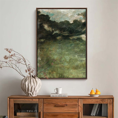 Art mural sur toile Moss Green Antique Landscape