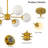 Yoonus 6 - Light Dimmable Sputnik Chandelier