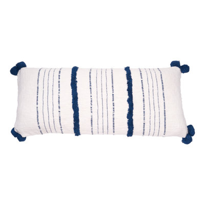 Lee Pom-poms Cotton Throw Pillow
