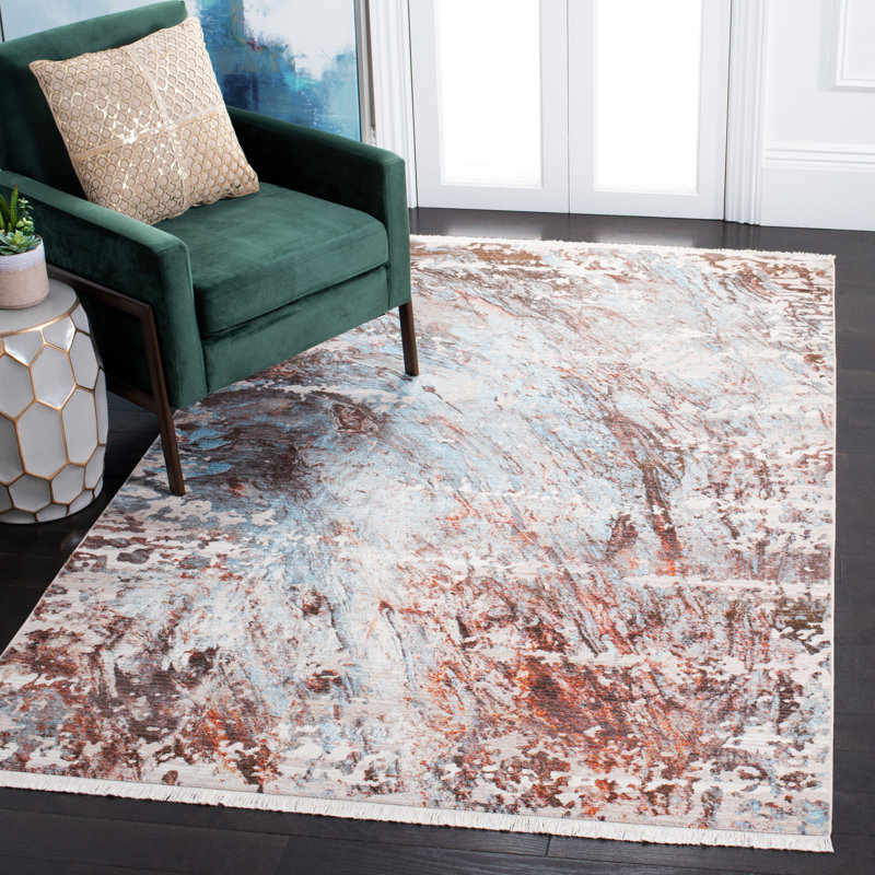 Vintage Persian Performance Abstract Rug, Rectangle 8' x 10'