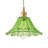 1-lamp green dimmable glass iron pendant light
