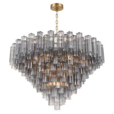 Sandbach 49'' Aged Brass Chandelier