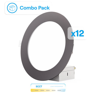 Ensemble de 6 lumières à DEL encastrées Infibrite Thin