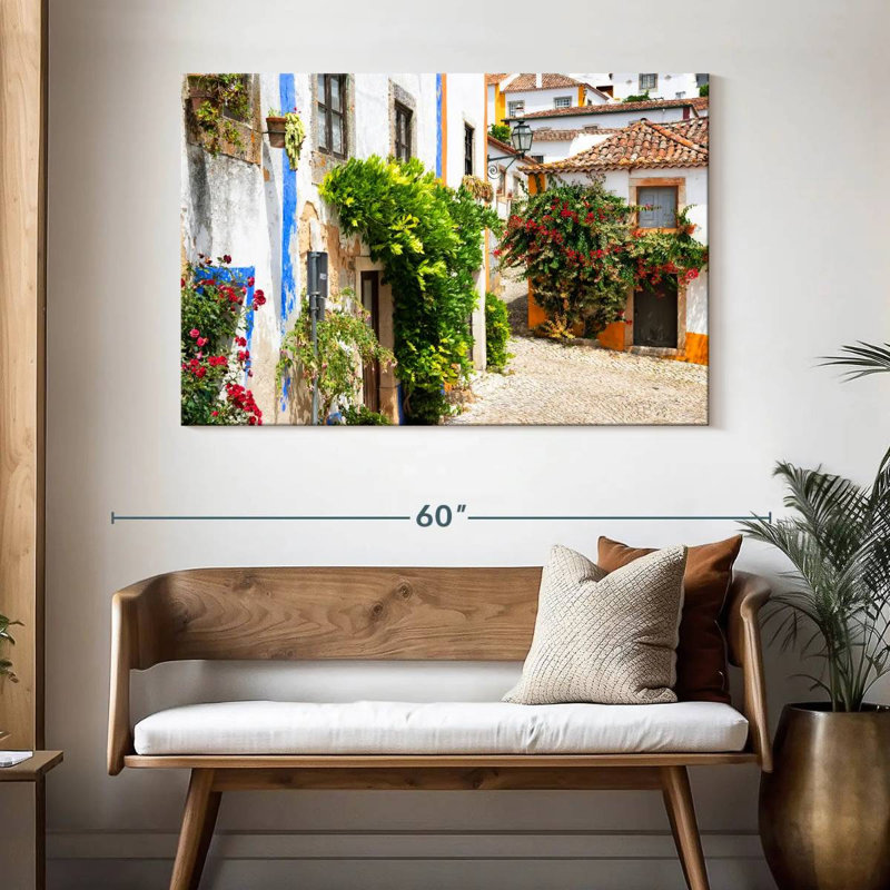 Lilie, vieille ville d'Obidos, H 32 po x l 48 po
