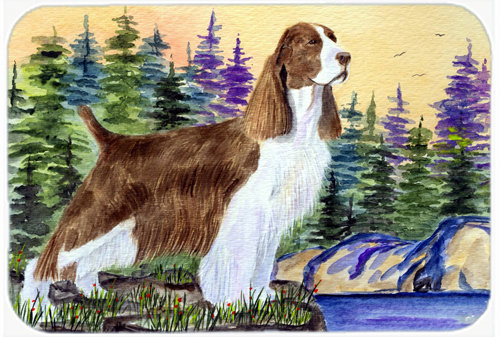 Caroline's Treasures Springer Spaniel Glass Cutting Board