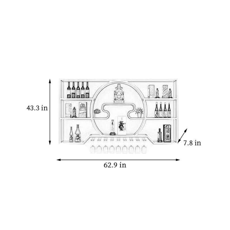 Madeleyn, Noir, noir, noir, noir, H 43,3 po x l 62,9 po x P 7,8 po