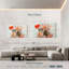 Harnek lys et coquelicots abstraits-107936723