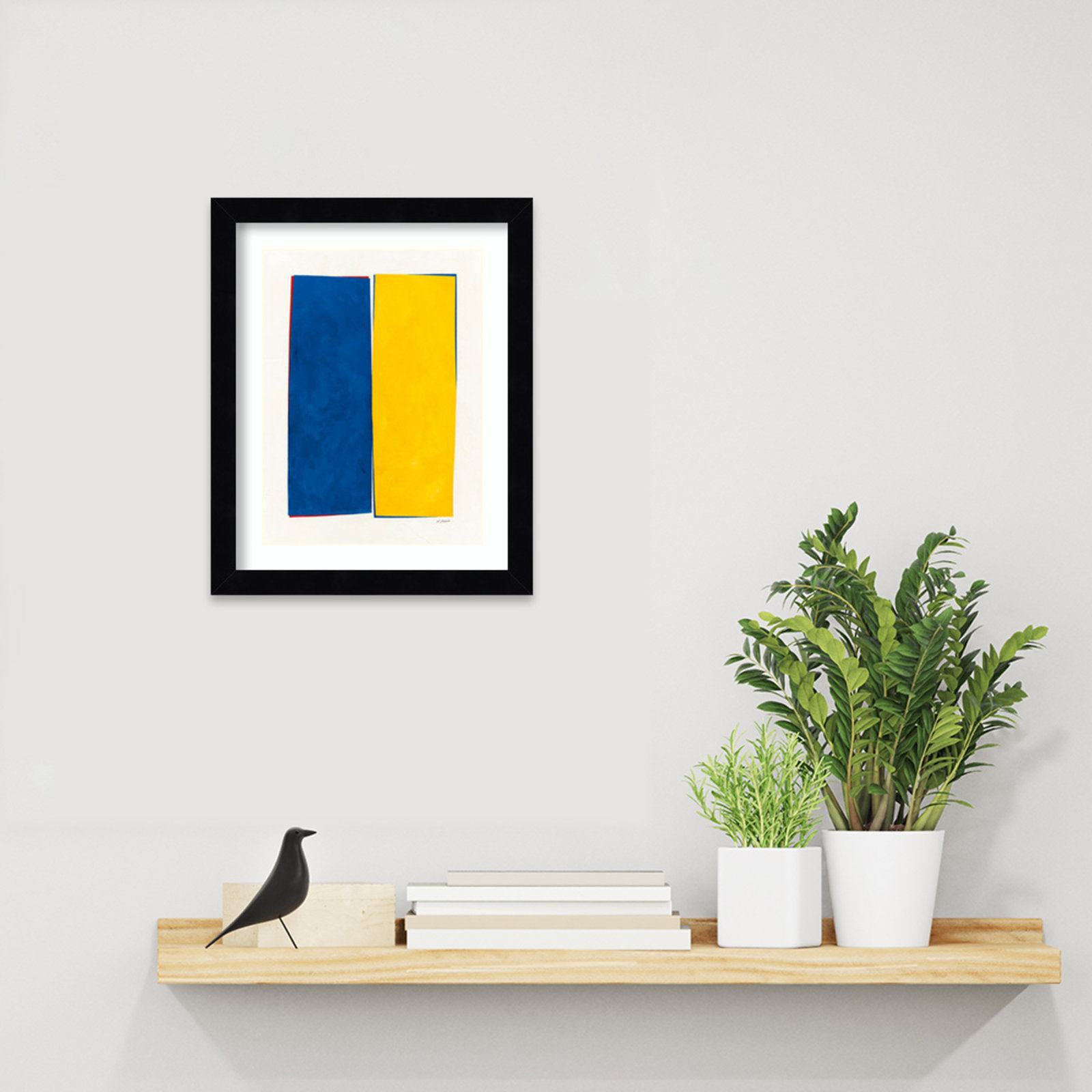 Monolithic I Print, Black Framed, 13" H x 11" W