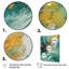 «Golden Turquoise Waves Breaking Abstract I», reproduction d'art sur toile-1694721993-1694722007