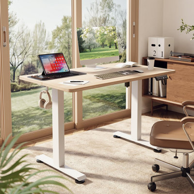Bureau debout électrique de 47,2 pouces avec hauteur réglable pour une utilisation assise-debout