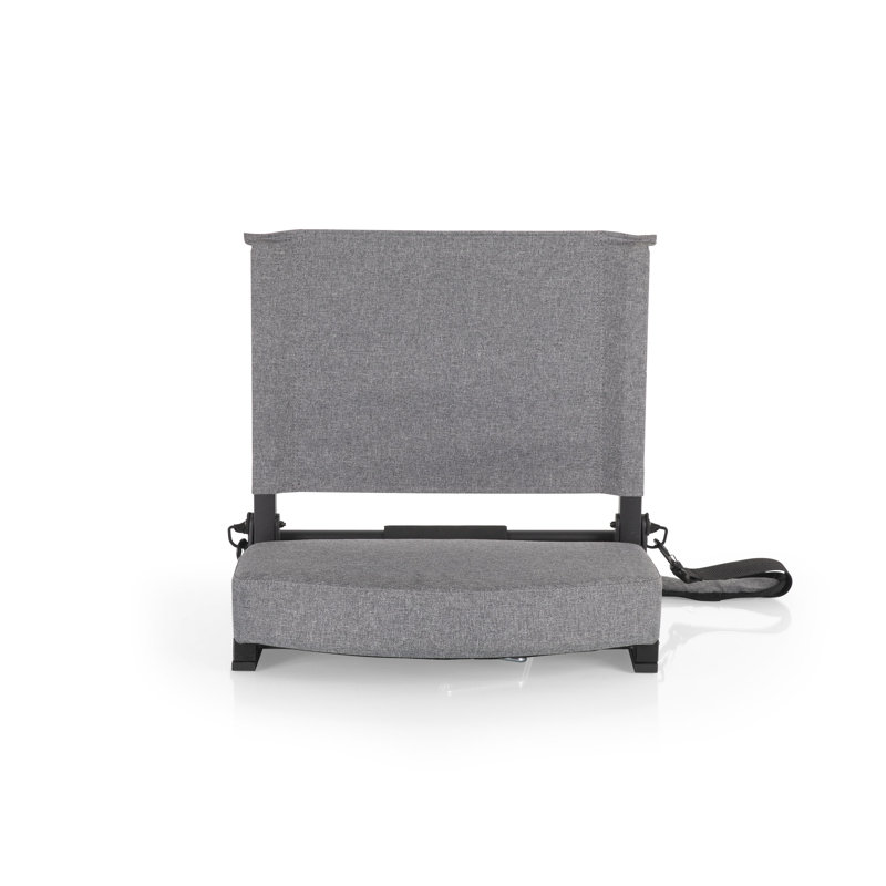 Siège Gridiron Stadium - Chaise pliante légère et portable pour gradins et bancs Takao, Gris