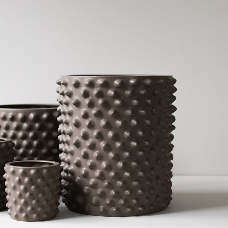Ceramic Table Vase, 13.78" H x 12.99" W x 4" D