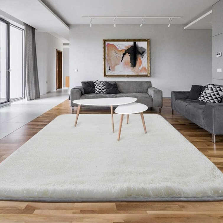  Fur Accents White Plush Area Rug - Ivory White Carpet - Warm  Soft Faux Fur, Faux Sheepskin - Rectangle, Living Room, Bedroom, Nursery,  Kid Safe and Pet Friendly, Handmade : Home & Kitchen