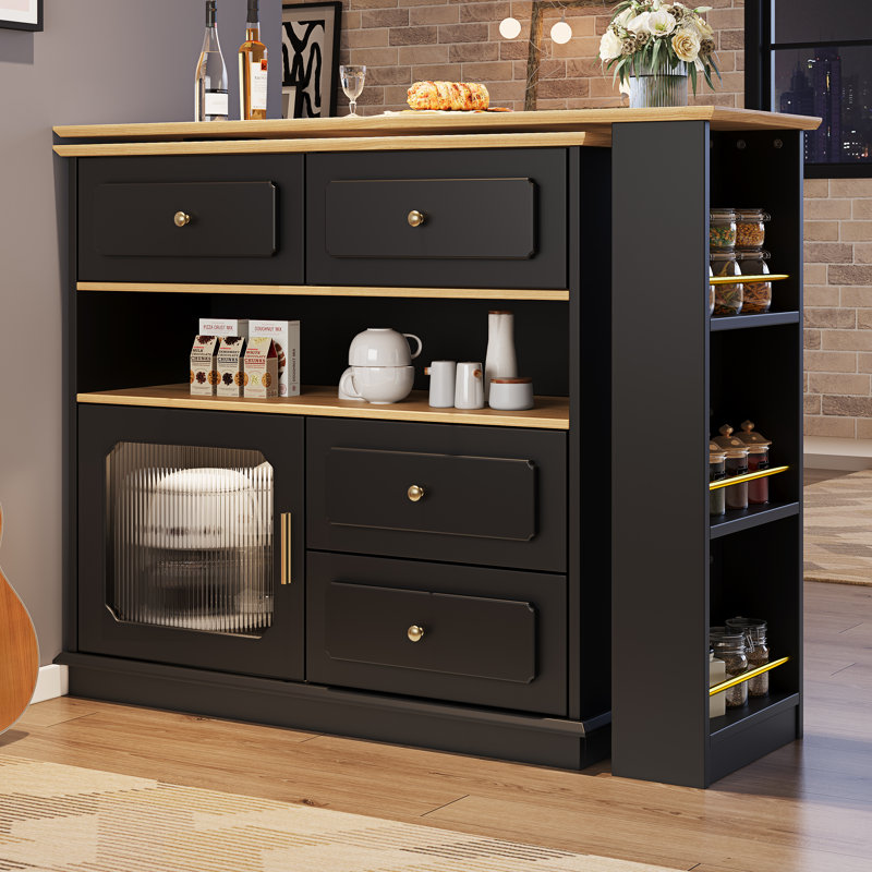 181cm Home Bar, Black