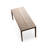 Burlywood Rectangular Solid Wood Dining Table-108647930