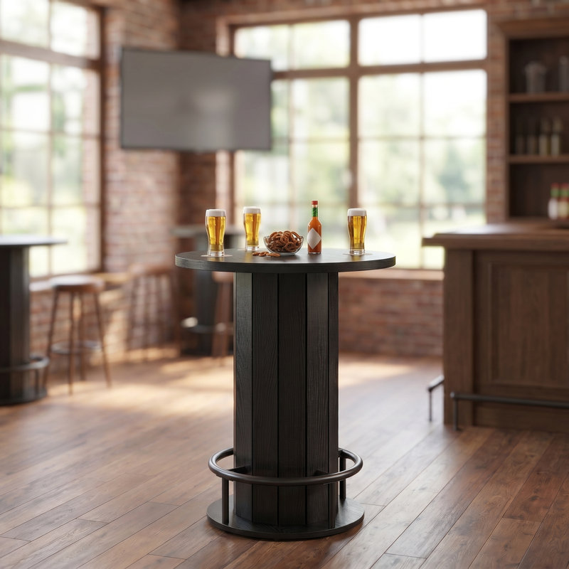 Table bistro 31,5 po, Black