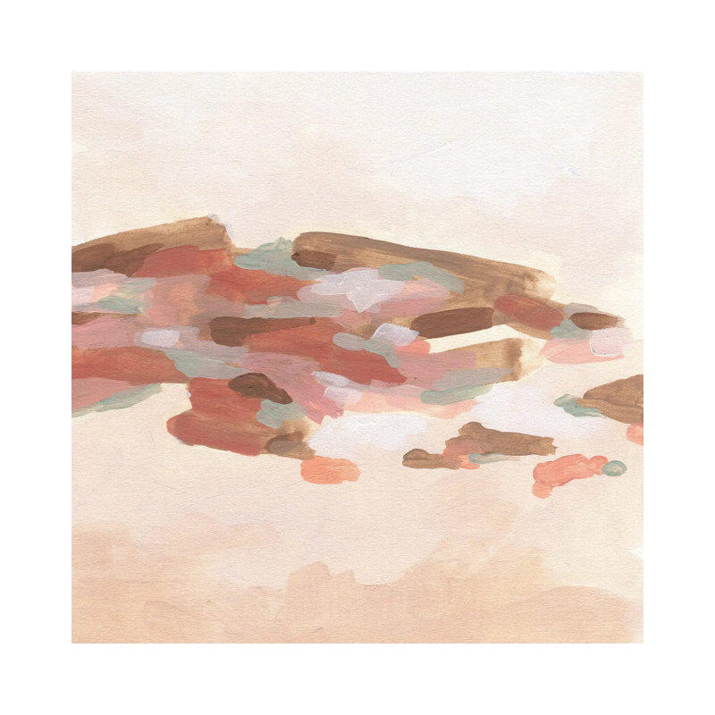 Rose Coast I by June Erica Vess - Wrapped Canvas Painting, 30.48 cm H x 30.48 cm W