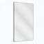 Miroir de salle de bain rectangulaire surdimensionné avec cadre noir
