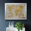 Toile encadrée de qualité supérieure Golden World - prête à être accrochée-1098403654-1098403652