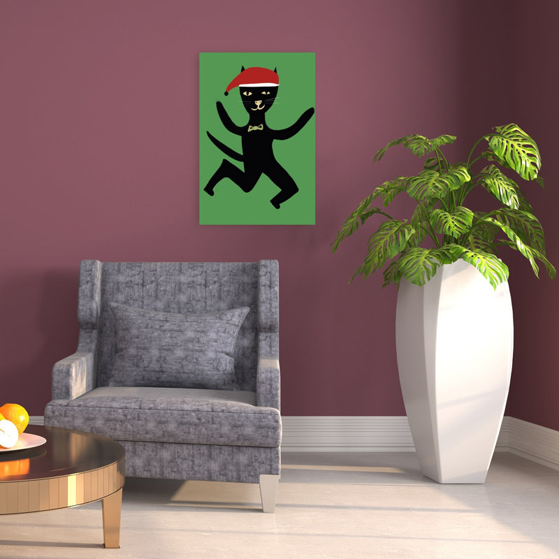 «Dancing Christmas», impression d'art mural fantaisiste et contemporain, 24" H x 16" W