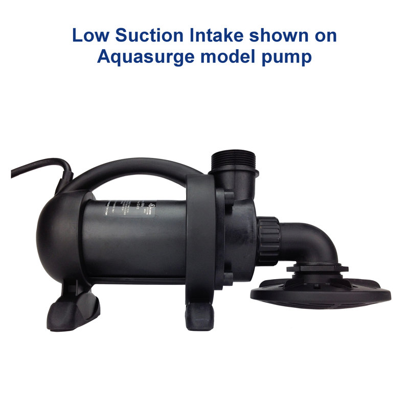 Black Low Suction Intake Attachment for Water Basin Pump