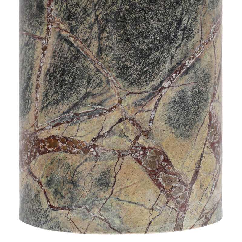 Saul Wood End Table, Green