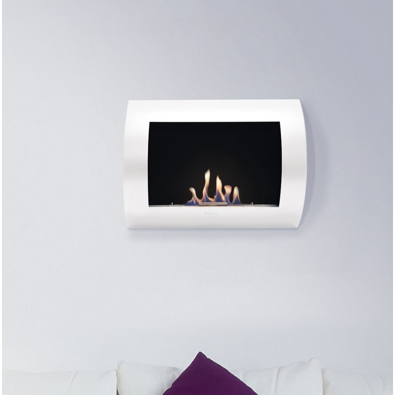 Aubree Belfry Heating 60 cm W Silver Bio-Ethanol Fireplace