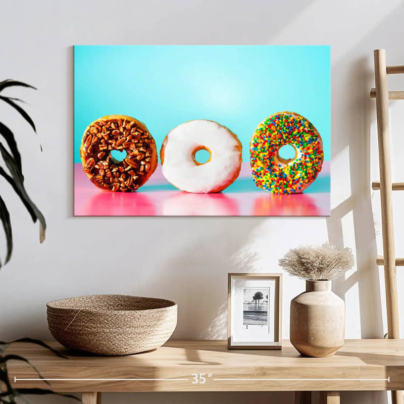 Donut Trio, H 16 po x l 24 po