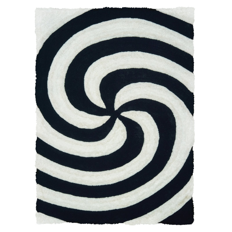 Fitts Abstract Indoor Rug, Rectangle 1'10" x 3'