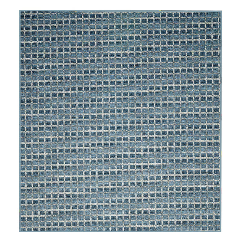 Tapis bleu marine intérieur / extérieur Immy, Carré 10 pi