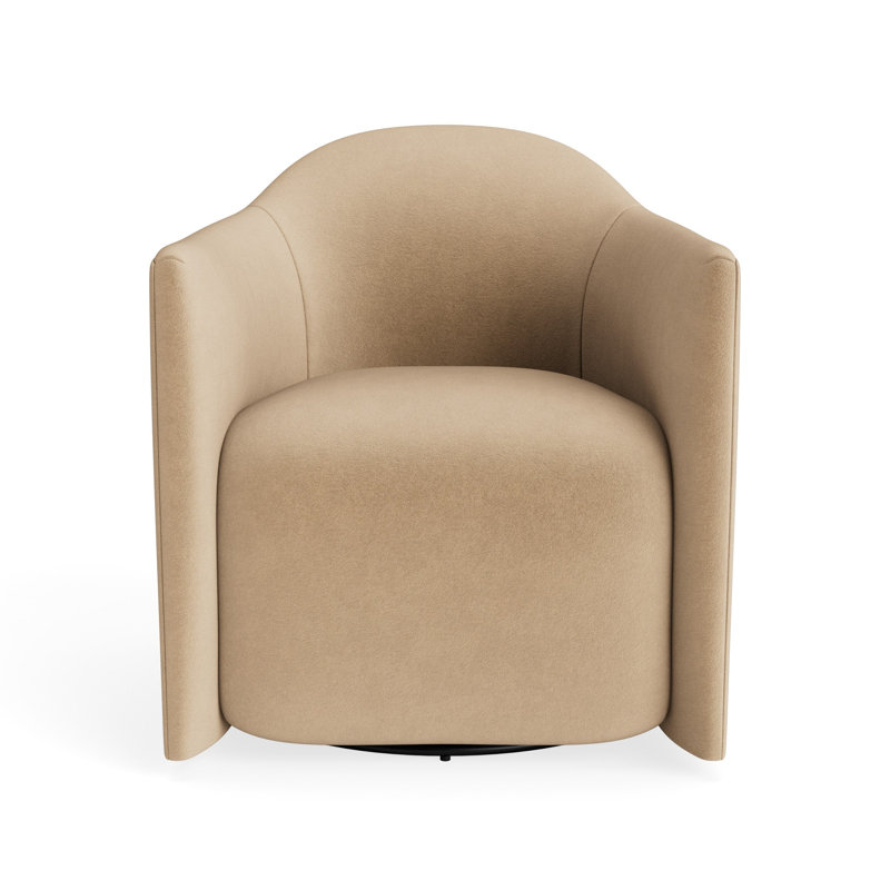 MTO - About Face Swivel Lounge Chair, Camel Velvet