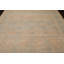 Tapis décoratif en laine noué à la main de conception unique 8 pi 1 po x 10 pi Fadile bleu/brun/beige
