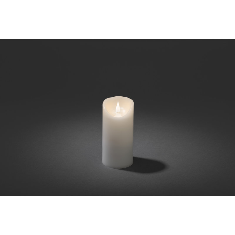 3D Flame Real Wax Battery Candle, 15.5cm H x 7.5cm W x 7.5cm D