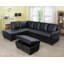 Gioia Faux Leather L-Shaped Sectional-451797566-451797560