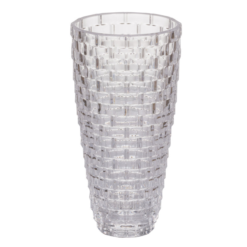 Mcnemar Glass Table Vase, 11.7" H x 5.9" W x 5.9" D