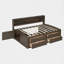 Lit double avec tiroir et tablette-1745441880