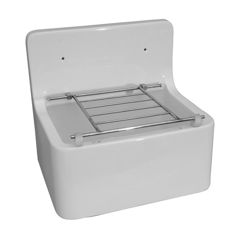 Barclay 15.37'' White Fireclay Rectangular Bathroom Sink