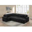 Ensemble de canapé-lit modulaire convertible 4 pièces avec rangement et méridienne coulissante Onyx