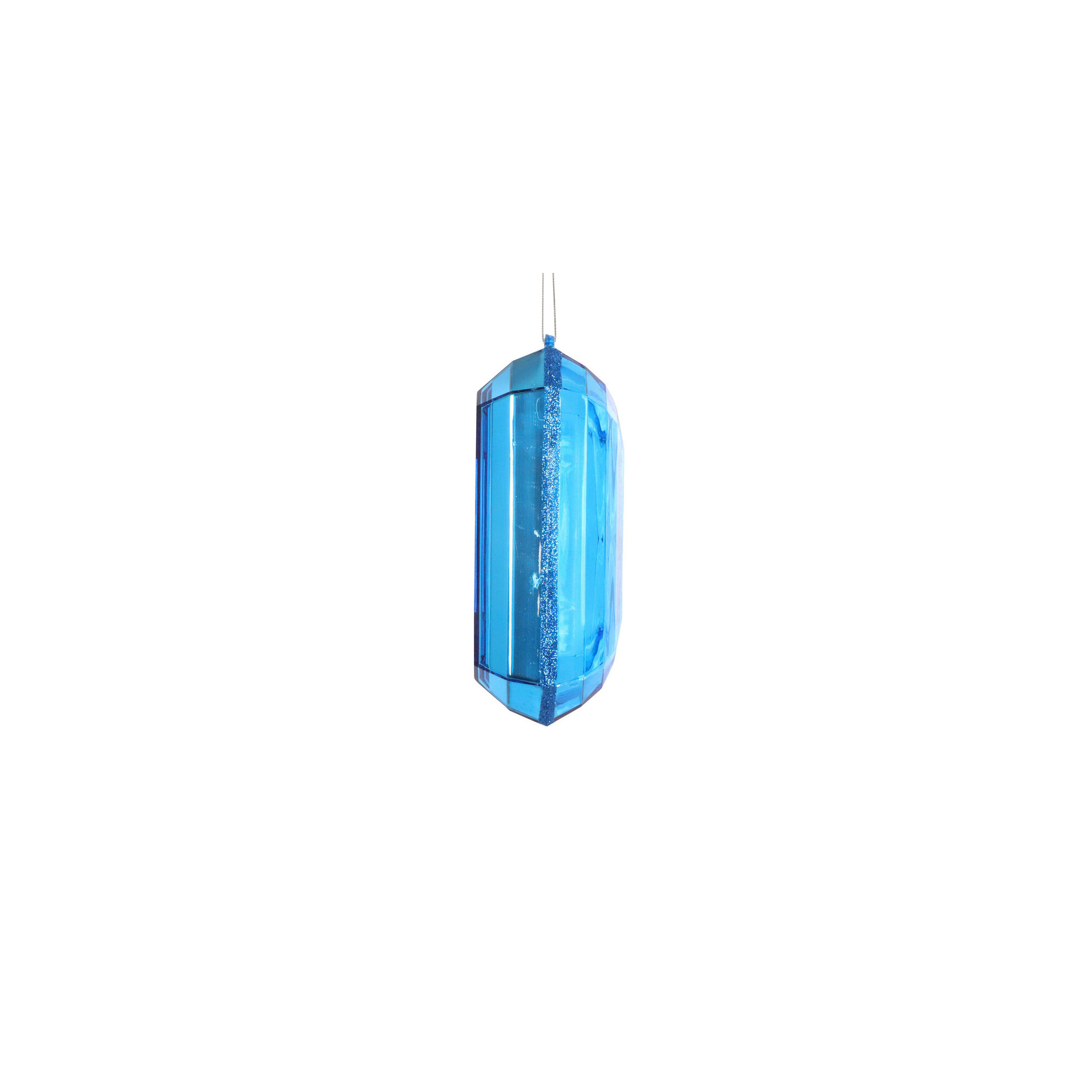 Mappsburg Jewel Glitter Ornament., Blue