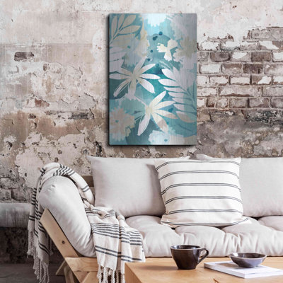 " Soft Blue Floral II " by Flora Kouta
