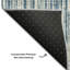Tapis bleu Prisco lavable à la machine de qualité supérieure-535024182