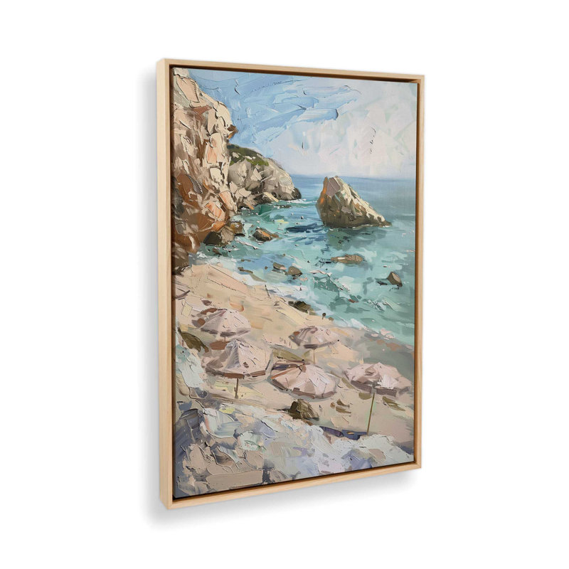 «Serene Vista on Canvas» par Azure Artisanal Studio, reproduction, H 50 po x l 34 po x P 1,75 po