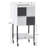 Isaish Accent Salon Storage Utility Cart