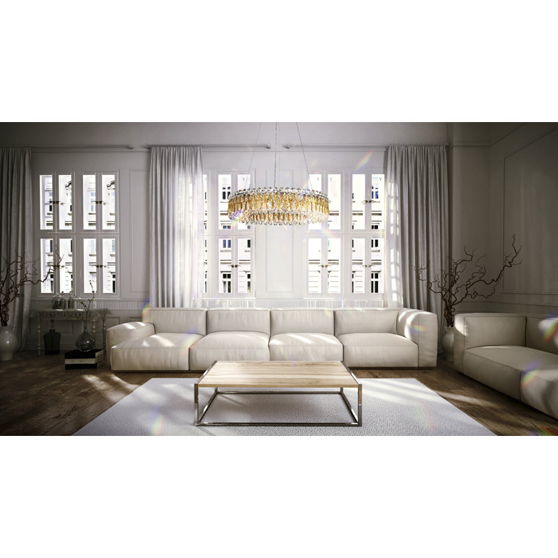 Sarella 12 - Light Chandelier, Swarovski, Stainless Steel