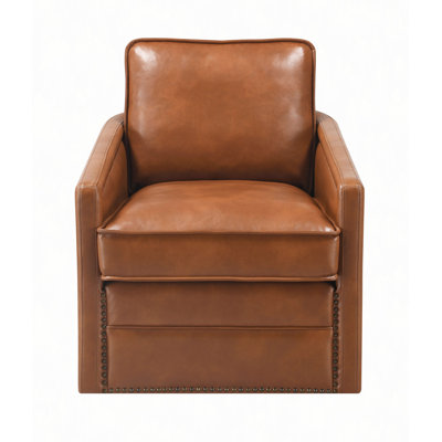Rocha Leather Aire Swivel Chair W/Glider