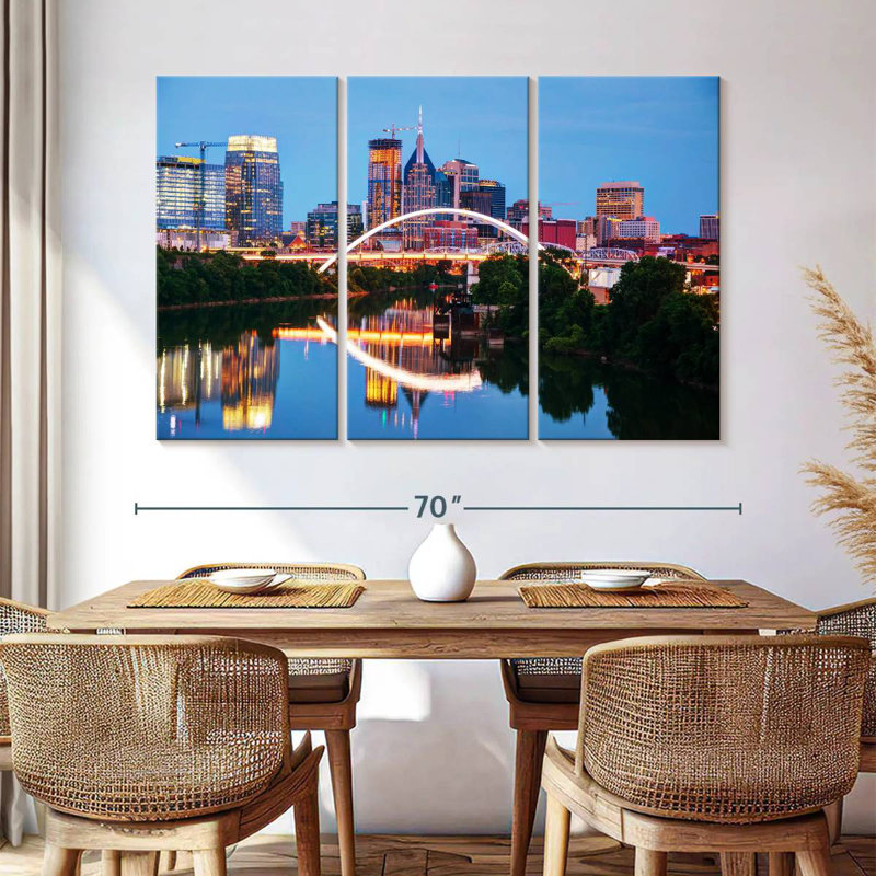 Nicci Nashville Tennessee Cityscape, 42" H x 65" W