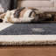Tapis crème / noir en laine fait à la main Santiago-869807992