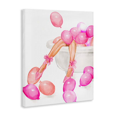 Balloon Bath with Glam Heels Canvas, design by Ziwei Li